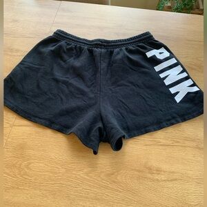 PINK Black Athletic Shorts